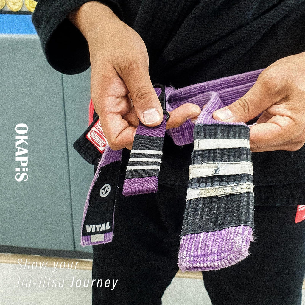 Jiu Jitsu Keychain BJJ Belt Promotion Gift Brazilian Jiu-Jitsu White Blue Purple Brown Black Belt Backpack Keyring